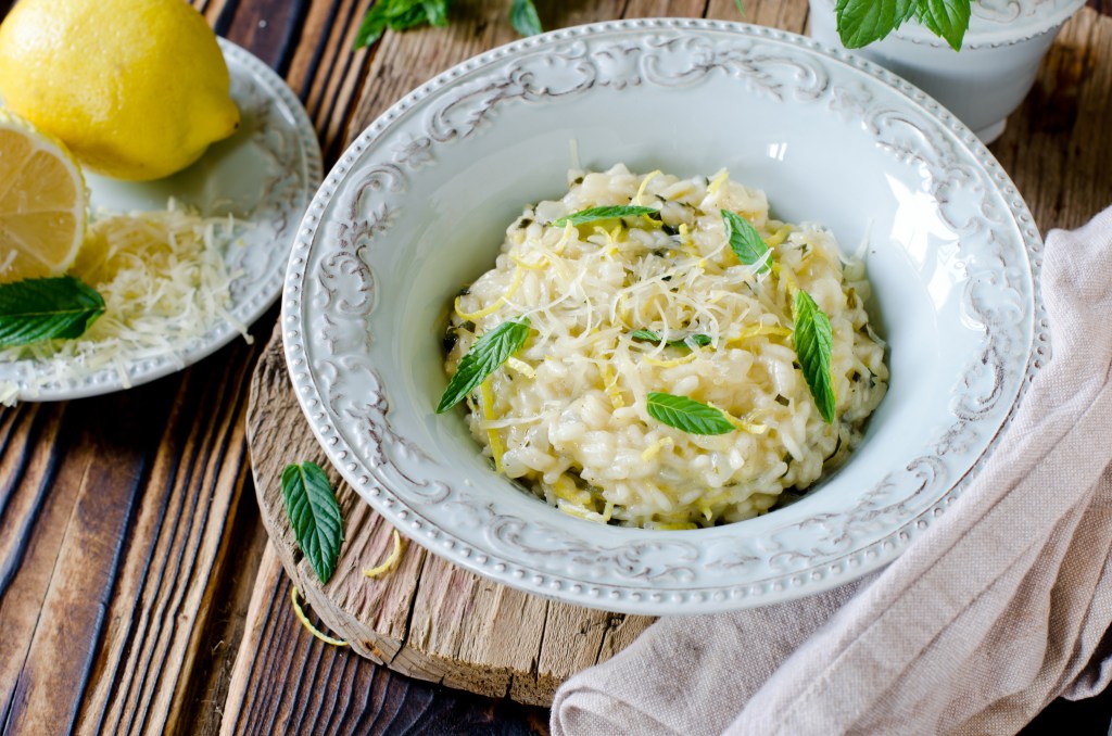Lemon and Mint Risotto Recipe