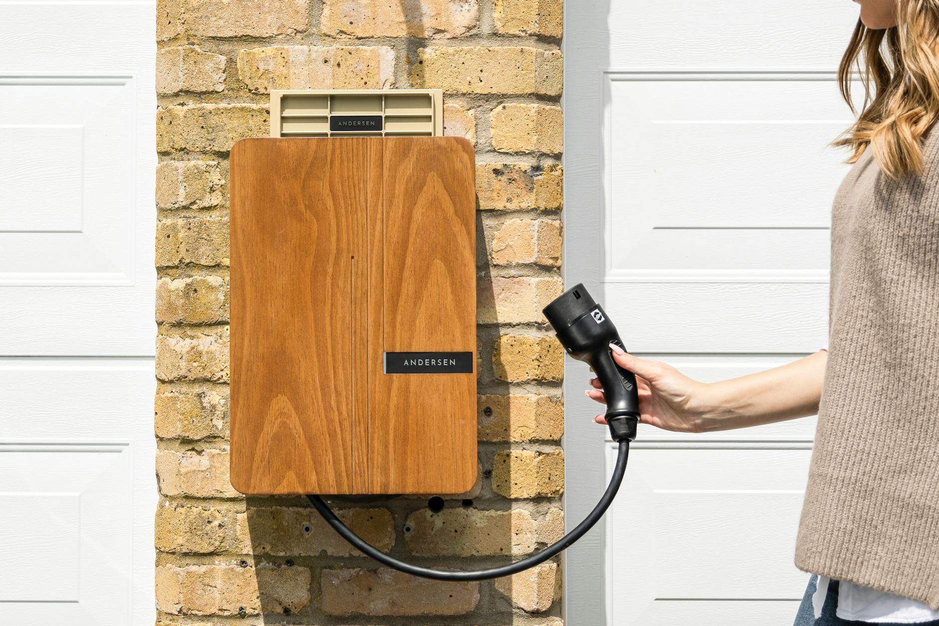 stylish and functional home ev charger blending seamlessly with modern home exteriors