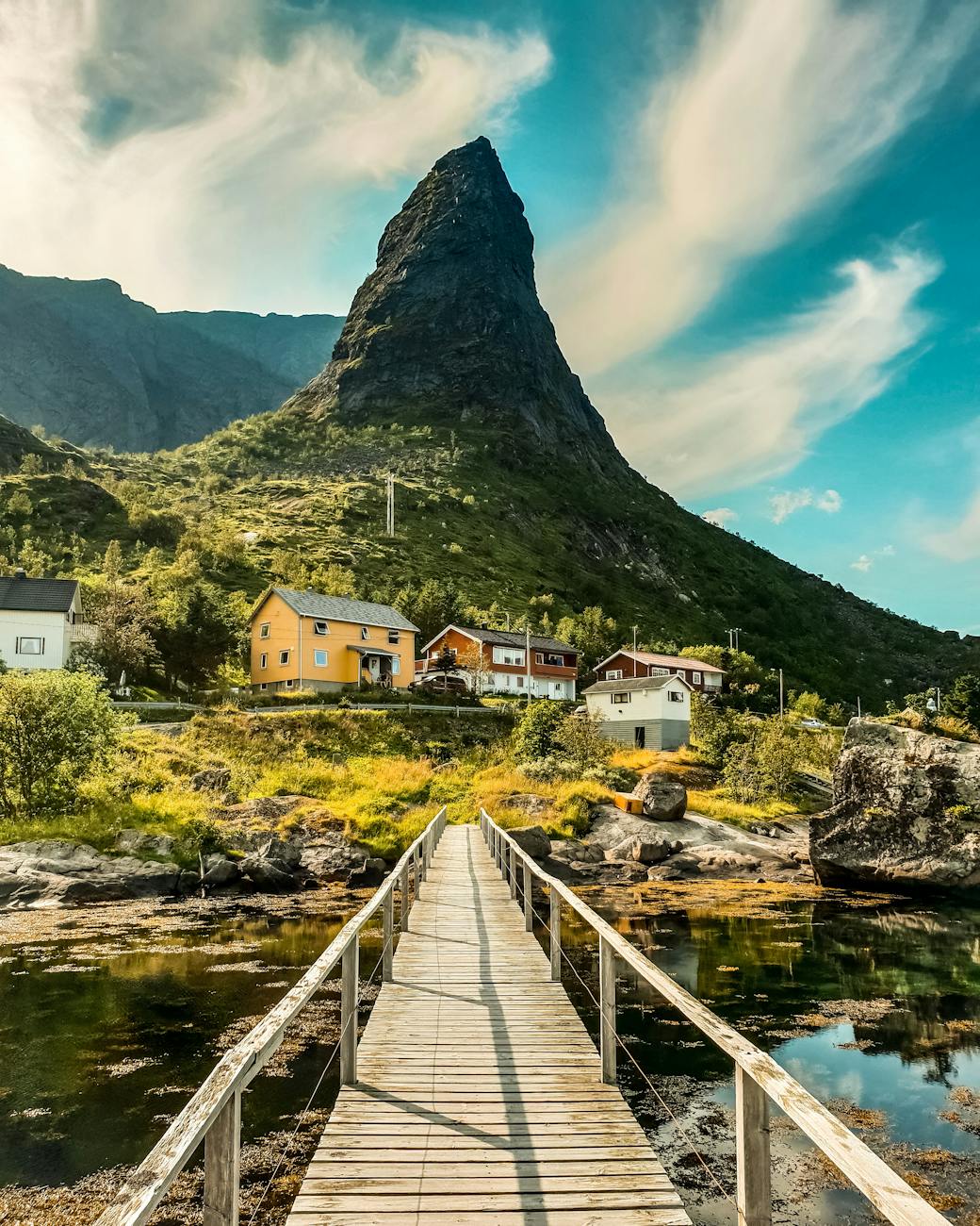 landscape photography of landmark mountain