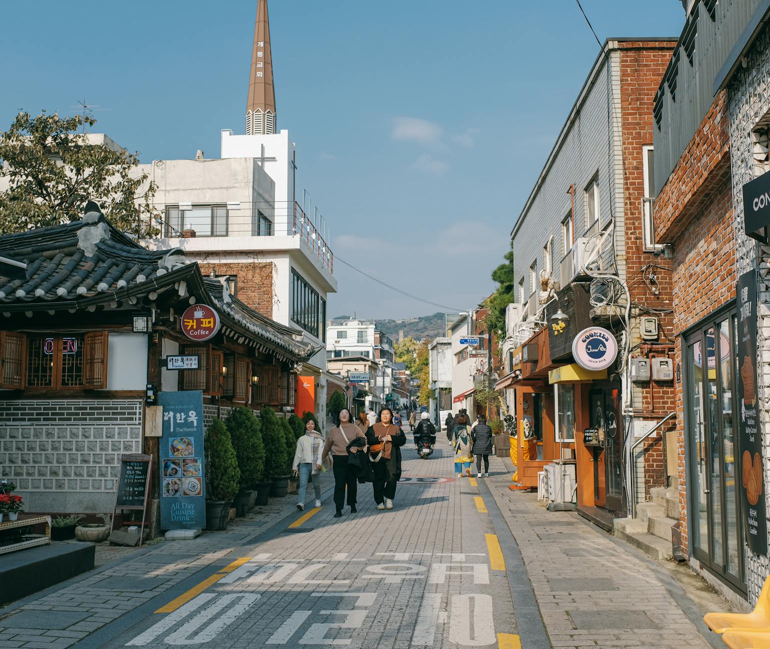 view of a street in seoul south korea