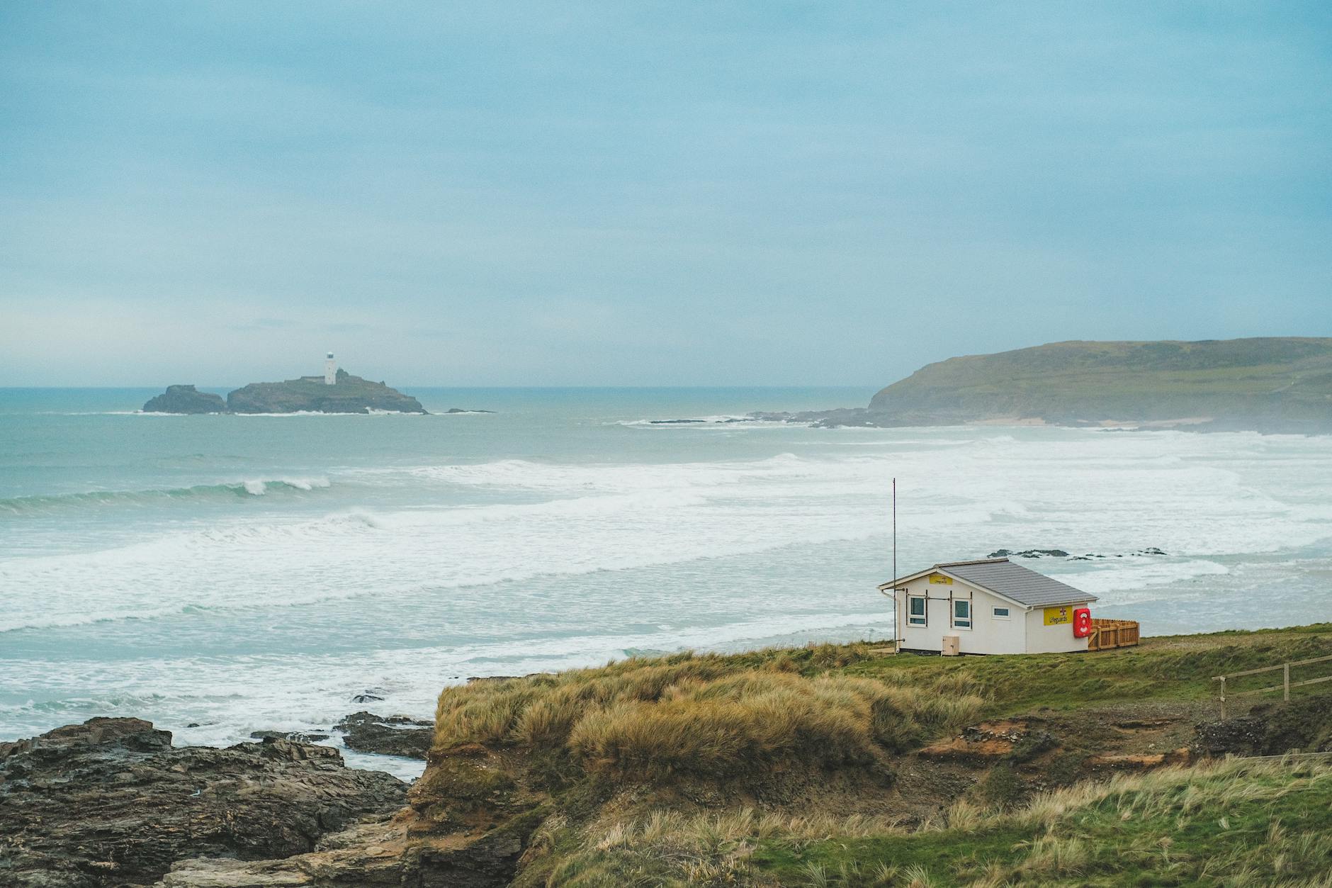 godrevy island in st ives bay cornwall