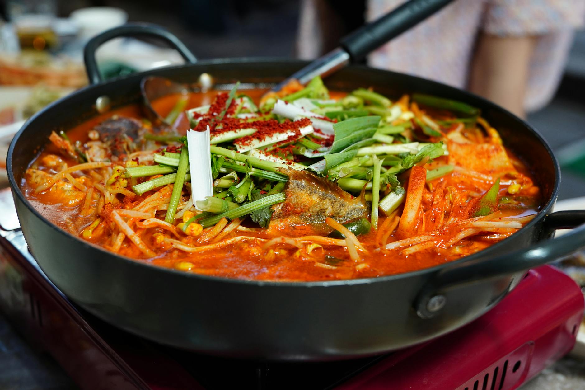 delicious korean fish stew in seoul restaurant