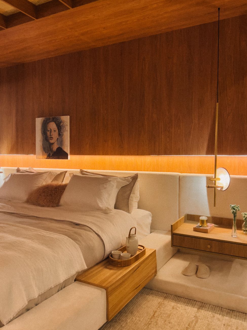 modern hotel bedroom