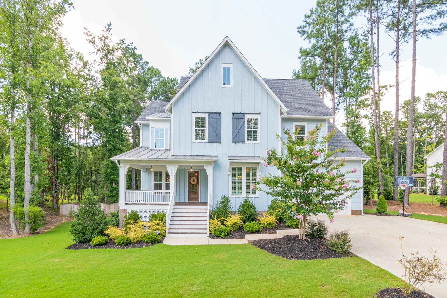 detached residential house in american style