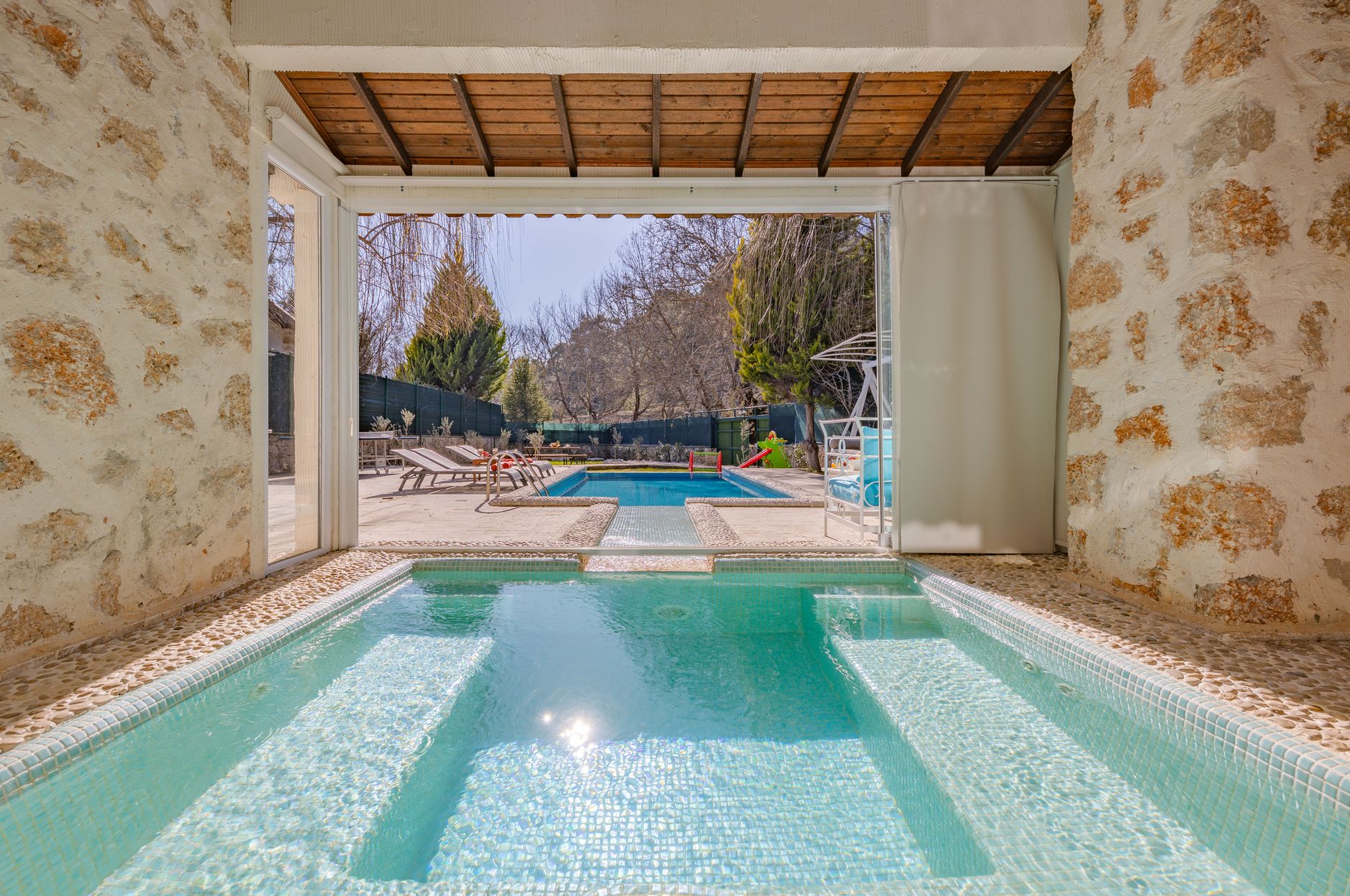 swimming pools in luxury mansion