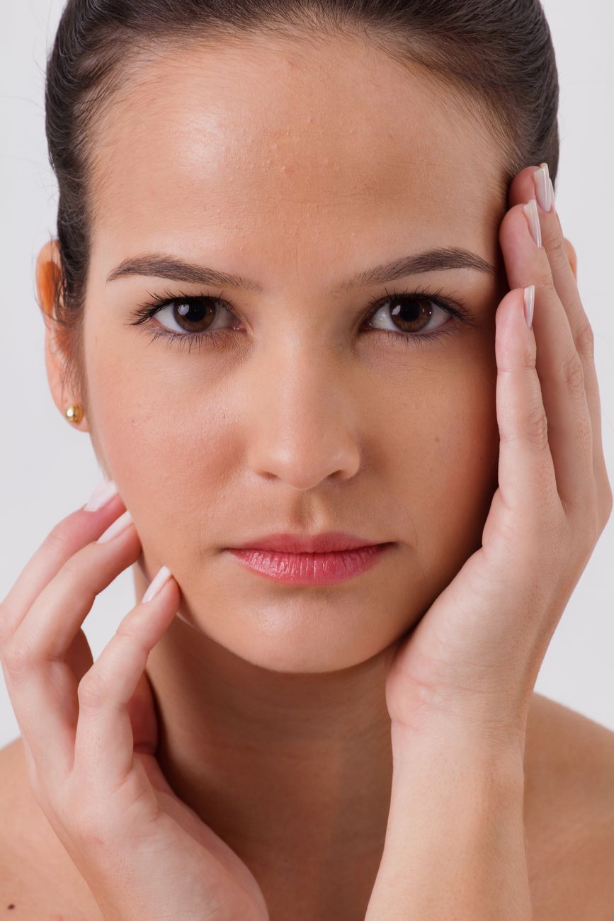 close up of a young woman