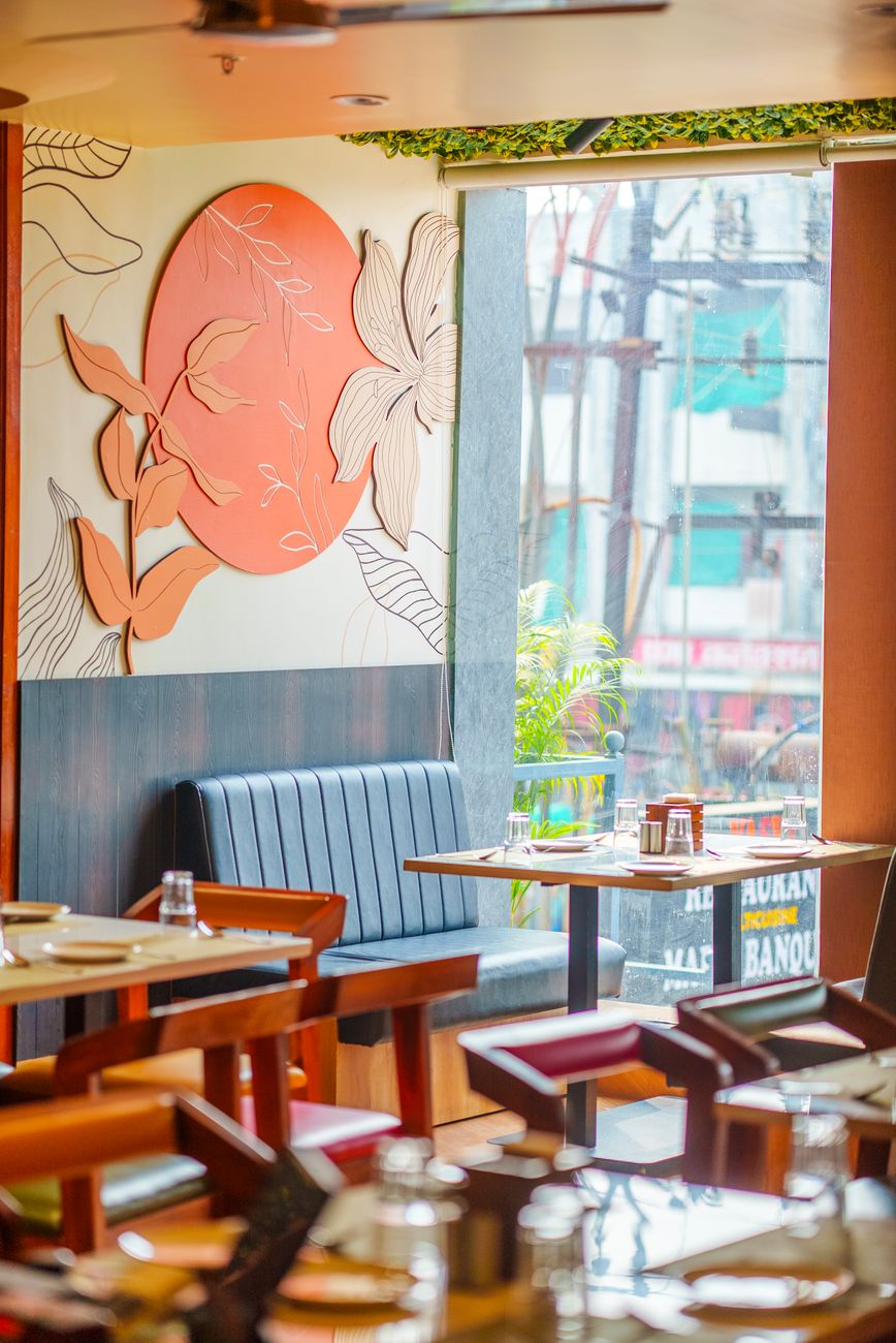 cozy restaurant interior with modern decor