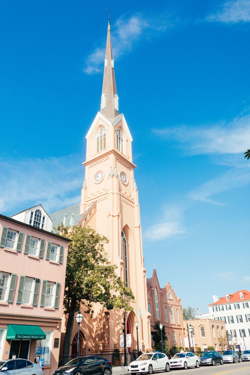 low angle shot of st matthew s lutheran church